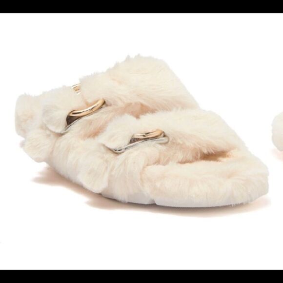 J/Slides Faux Fur Slippers - Picture 1 of 10